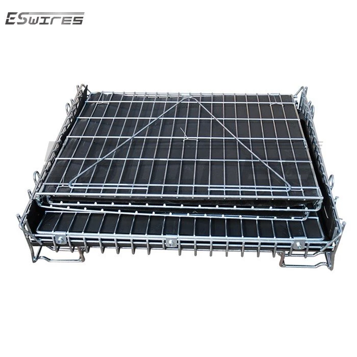 Foldable Wire Mesh Container fold