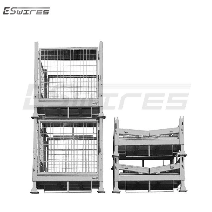 heavy duty steel pallet box stack 