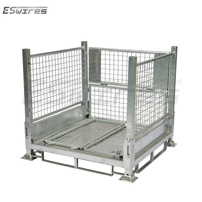 heavy duty steel pallet box different angle
