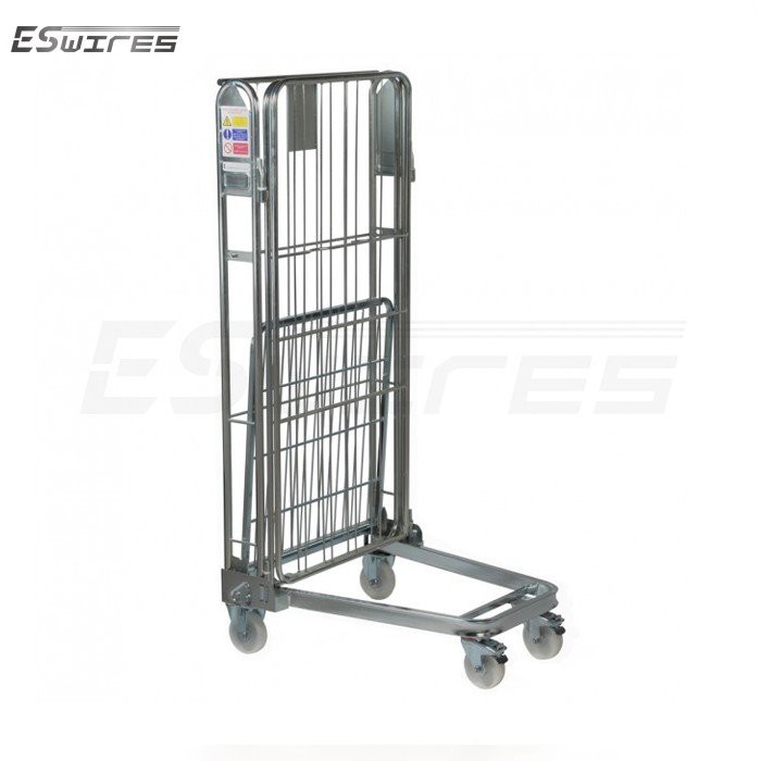 warehouse trolley cages fold